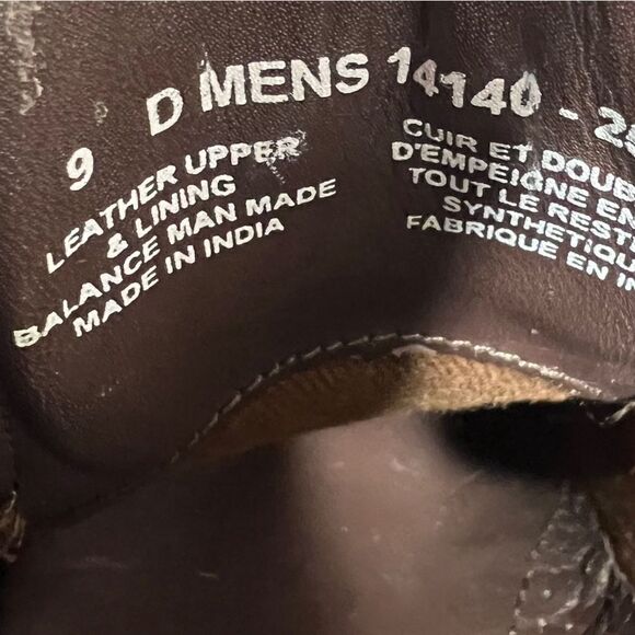 Florsheim Oxford Derby Dress Shoes Mens Size 9 Brown Leather Cap Toe - Picture 7 of 9